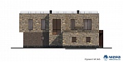 Фасады: Современный кирпичный дом по проекту M365  | СК Мера