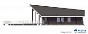 Фасады: Дом из клееного бруса по проекту M141  | СК Мера
