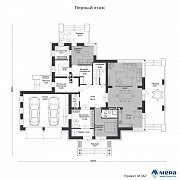 Планировки: Современный дом в стиле Райта по проекту M367  | СК Мера