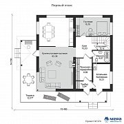 Планировки: Дом из газобетона по проекту М374 