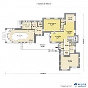 Планировки: Дом из кирпича по проекту M152 