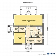 Планировки: Дом из кирпича по проекту M194 