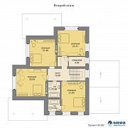 Планировки: Дом из кирпича по проекту M287 