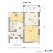 Планировки: Дом из газобетона по проекту M318  | СК Мера