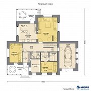 Планировки: Дом из кирпича по проекту M242 