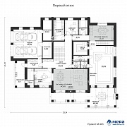 Планировки: Классический особняк из кирпича по проект М403 