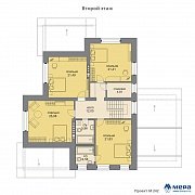 Планировки: Дом из кирпича по проекту M242 