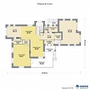 Планировки: Дом из кирпича по проекту M174  | СК Мера