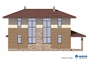 Фасады: Дом из крупноформатного кирпича по проекту М298 