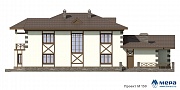 Фасады: Дом из кирпича по проекту M150 