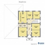 Планировки: Дом из кирпича по проекту M173  | СК Мера