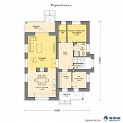 Планировки: Дом из газобетона по проекту M214 