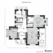 Планировки: Дом в английском стиле по проекту M368 