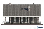 Фасады: Дом в стиле современного шале по проекту М373  | СК Мера
