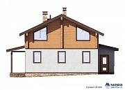 Фасады: Небольшой комбинированный дом по проекту М400 