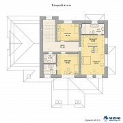 Планировки: Дом из крупноформатного кирпича по проекту М313 