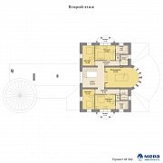 Планировки: Дом из крупноформатного кирпича по проекту М302  | СК Мера