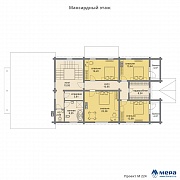 Планировки: Комбинированный дом по проекту М224 