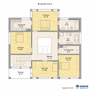 Планировки: Дом в стиле фахверк по проекту M332 