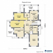 Планировки: Дом из кирпича по проекту M159  | СК Мера