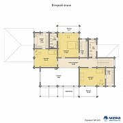 Планировки: Дом из клееного бруса по проекту M323 