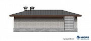 Фасады: Кирпичная баня по проекту М443  | СК Мера