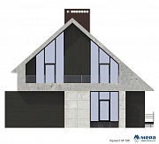 Фасады: Дом из кирпича по проекту M198 