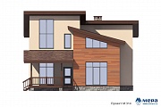 Фасады: Дом из крупноформатного кирпича по проекту М314  | СК Мера
