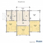 Планировки: Дом из клееного бруса по проекту M322  | СК Мера