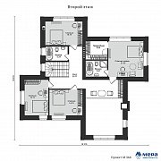 Планировки: Дом в английском стиле по проекту M368  | СК Мера