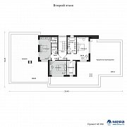 Планировки: Современный дом с эксплуатируемой кровлей  по проекту М390  | СК Мера