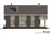Фасады: Дом в стиле современного шале по проекту М373 