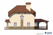 Фасады: Дом из кирпича по проекту M161  | СК Мера