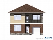 Фасады: Классический проект дома из газобетона по проекту М406 