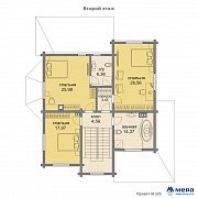 Планировки: Комбинированный дом по проекту М225  | СК Мера
