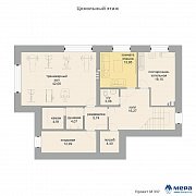 Планировки: Дом из крупноформатного кирпича по проекту М337 