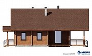 Фасады: Дом в скандинавском стиле из клееного бруса по проекту M395  | СК Мера