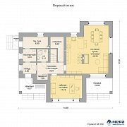 Планировки: Современный дом из кирпича по проекту M350  | СК Мера