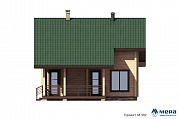 Фасады: Небольшой дом из клееного бруса по проекту M392  | СК Мера