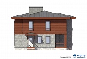 Фасады: Современный дом из кирпича по проекту M350 