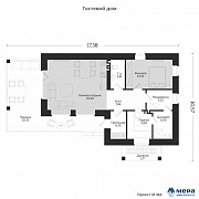 Планировки: Гостевой дом по проекту M464 
