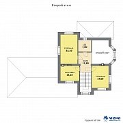 Планировки: Дом из кирпича по проекту M184 