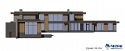 Фасады: Современный коттедж с бассейном по проекту М456 