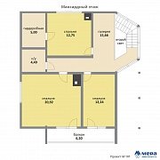 Планировки: Дом из клееного бруса по проекту M101  | СК Мера