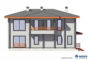 Фасады: Дом из клееного бруса по проекту M322  | СК Мера