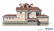 Фасады: Дом из кирпича по проекту M166 