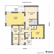 Планировки: Дом из кирпича по проекту M197 