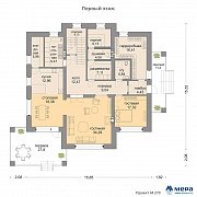 Планировки: Дом из кирпича по проекту M279  | СК Мера