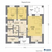 Планировки: Дом из кирпича по проекту M267  | СК Мера