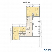Планировки: Дом в стиле шале по проекту M349  | СК Мера